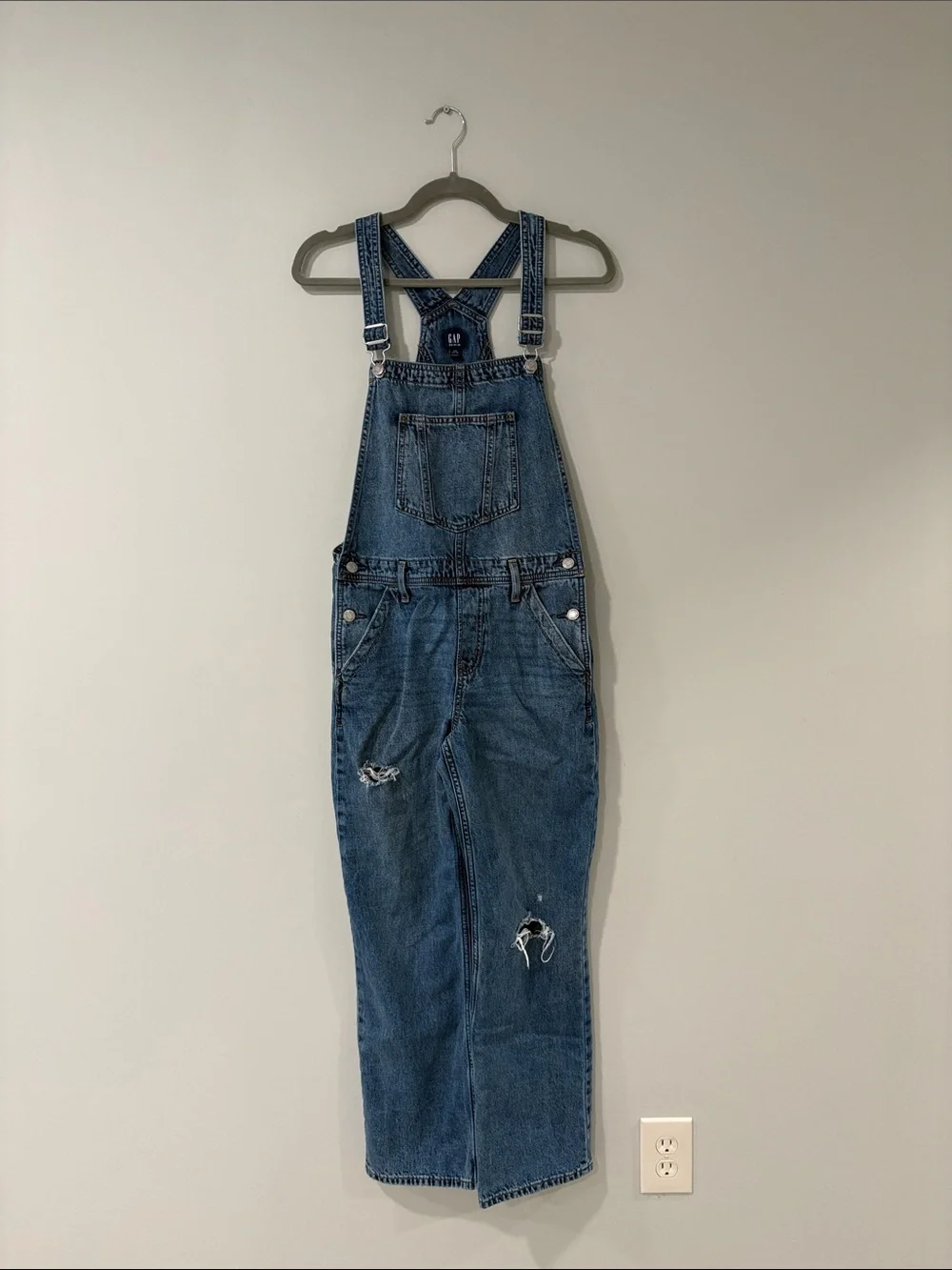 GAP Kids Loose Denim Overalls